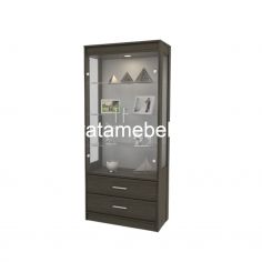 Display Cabinet Size 80 - ACTIV Jazz LH 800 / Phantom Oak - White 